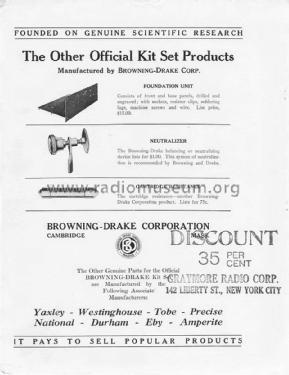 Cartridge Resistance ; Browning-Drake Corp. (ID = 1712037) Radio part