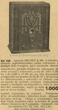 K-480 Art. 144; Brunet, Bobinas (ID = 2545181) Radio