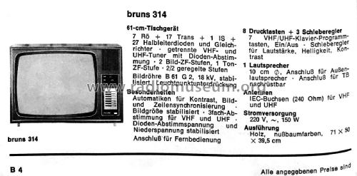 314; Bruns; Hamburg (ID = 2644216) Television