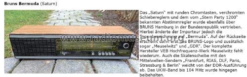 Bermuda ; Bruns; Hamburg (ID = 2168719) Radio