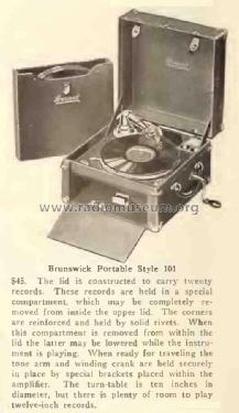 Portable Style 101; Brunswick-Balke- (ID = 2889847) TalkingM