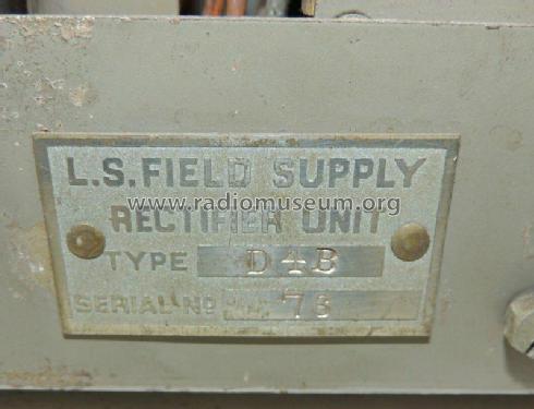 L.S. Field Supply Rectifier Unit D4B; BTH B.T.H., British (ID = 2918451) Strom-V