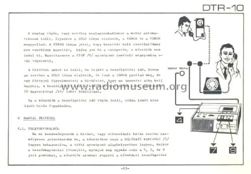 Tele-DIKTA-Fon DTR-10; Budapesti (ID = 687786) Enrég.-R