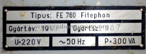 Fitephon FE760; BEAG - Budapesti (ID = 1432682) Verst/Mix