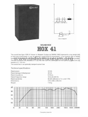 Hi-Fi Box HOX-41; BEAG - Budapesti (ID = 1615230) Speaker-P