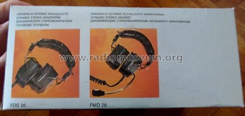 Stereo Headphones FDS-26NH; BEAG - Budapesti (ID = 2070367) Speaker-P