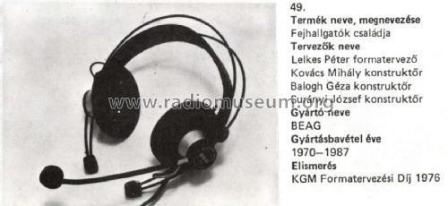 Stereo Headphones FMD 66-600; BEAG - Budapesti (ID = 2410166) Speaker-P