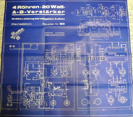 NF-Verstärker Bauplan 80; Budich GmbH, Georg; (ID = 3075213) Kit