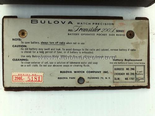 290L; Bulova Watch Corp.; (ID = 2907584) Radio