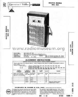 8 Transistor 662; Bulova Watch Corp.; (ID = 1675828) Radio