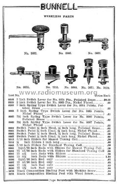 Bunnell Wireless Catalog Catalog no. 41 Nov. 1st 1919; Bunnell & Co., J.H.; (ID = 990002) Paper