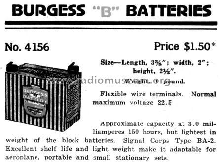 4156 NEDA 710; Burgess Battery Co.; (ID = 2240719) Power-S