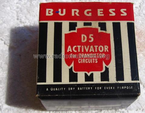 Activator D5; Burgess Battery Co.; (ID = 1654640) Power-S