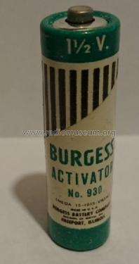 Activator - For Transistor Radios 930; Burgess Battery Co.; (ID = 1727547) Strom-V