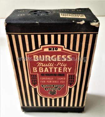 Multi-Ply B Battery M30; Burgess Battery Co.; (ID = 2128756) Power-S