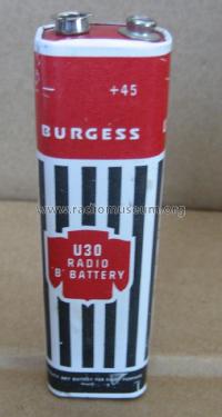 Radio 'B' Battery U30; Burgess Battery Co.; (ID = 1800162) Power-S