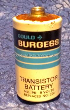 Transistor Battery 9 Volts No. P6; Burgess Battery Co.; (ID = 1518432) Power-S