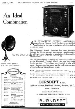 Ethophone Speech Amplifier ; Burndept Ltd. London (ID = 1075842) Verst/Mix