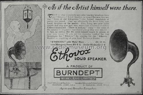 Ethovox 750; Burndept Ltd. London (ID = 1032468) Speaker-P