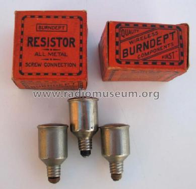 Resistor ; Burndept Ltd. London (ID = 413225) Radio part