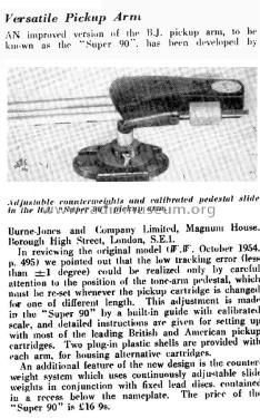 BJ Super 90 Tangential Tonearm ; Magnum brand Burne- (ID = 2836830) Microphone/PU