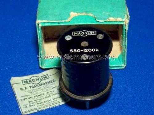 H.F. Transformer 550-1200m; Magnum brand Burne- (ID = 1586267) Radio part