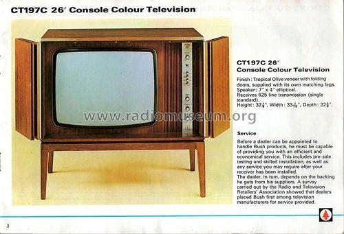 26' Console Colour Television CT197C; Bush Radio Ltd.; (ID = 1480023) Television