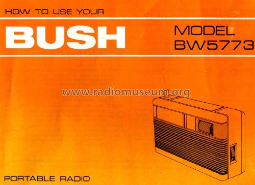 BW5773; Bush Radio Ltd.; (ID = 1792362) Radio