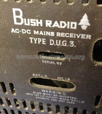 DUG3; Bush Radio Ltd.; (ID = 1589675) Radio