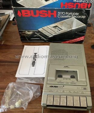 Portable Cassette Recorder 3170; Bush Radio Ltd.; (ID = 2865545) R-Player