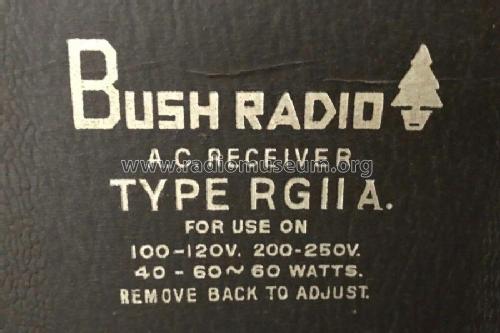 RG11A ; Bush Radio Ltd.; (ID = 2631881) Radio