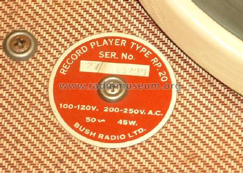 RP20; Bush Radio; London (ID = 141917) R-Player