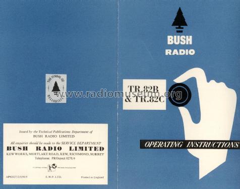 TR82B; Bush Radio; London (ID = 2019405) Radio