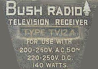 TV12A; Bush Radio Ltd.; (ID = 654100) Televisión