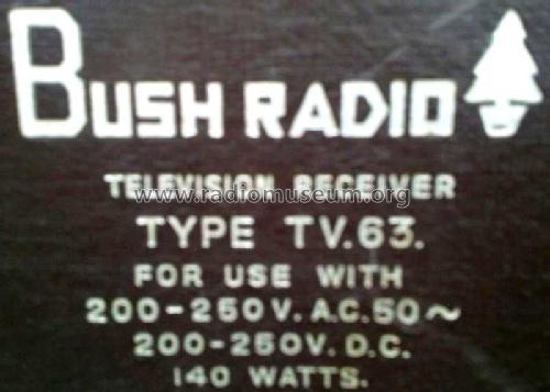 TV63; Bush Radio Ltd.; (ID = 2155209) Television