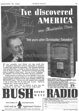 SSW37; Bush Radio Ltd.; (ID = 3108128) Radio