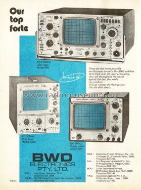 Dual Trace Oscilloscope 540; BWD Electronics Pty (ID = 3092027) Equipment