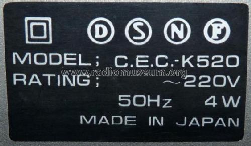 Semi Automatic Direct Drive K520; CEC C.E.C. Chuo (ID = 1855472) Sonido-V