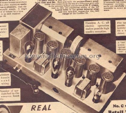 Cadillac 10; Cadillac Radio Mfg. (ID = 240510) Radio