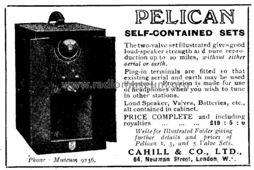 Pelican 2-valve Set ; Pelican Brand, Pell (ID = 2903700) Radio