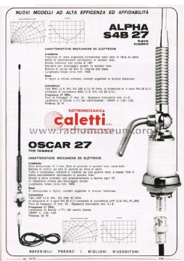 Antenna Veicolare Oscar 27 top loaded; Caletti (ID = 2803657) Antenna