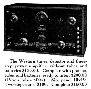 Western Receiver ; California Radio (ID = 1404747) Radio