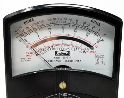 Analog Multimeter 65-277 TK-501; Calrad - California (ID = 3040889) Equipment