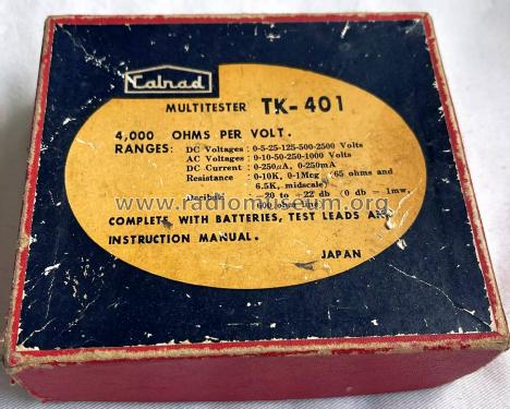 Analog Multimeter TK-401; Calrad - California (ID = 3041081) Equipment