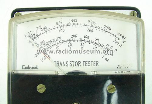 Transistor Tester Model T.R.T.; Calrad - California (ID = 1523060) Equipment