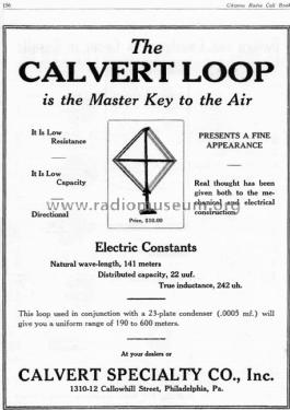 Calvert Loop ; Calvert Specialty Co (ID = 1981016) Antenna