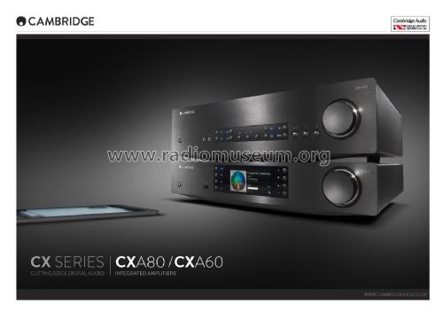 Integrated Amplifier CXA80; Cambridge Audio (ID = 2547791) Ampl/Mixer