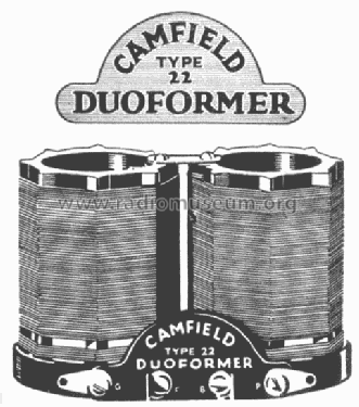 Duoformer 22; Camfield Radio Mfg. (ID = 757040) Radio part