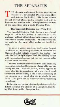 Campbell Electric 1922 Brochure; Campbell Electric Co (ID = 1899134) Paper