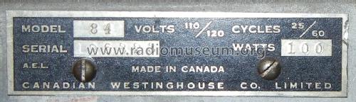 84 ; Canadian (ID = 2605688) Radio